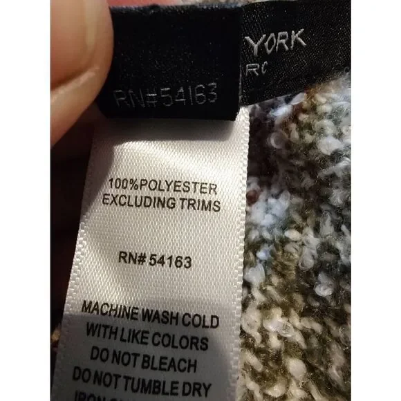 MARC New York Women's One Size Neutrals Cape Poncho Toggle Closure - Picture 6 of 6